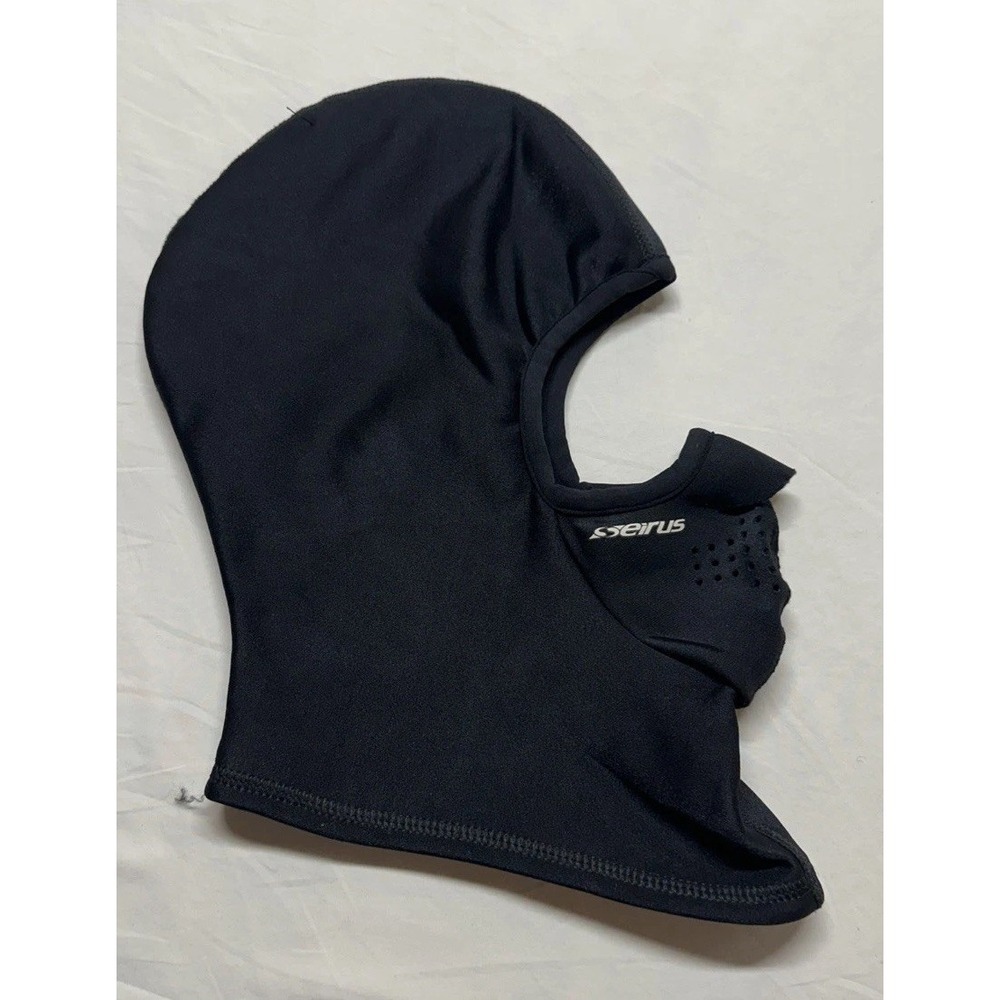 Seirus Thermal Fleece Balaclava Ski Mask S/M Made USA Cold Neoprene Vent Black